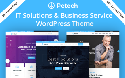 Petech - BT Çözümü ve İş Hizmeti WordPress Teması