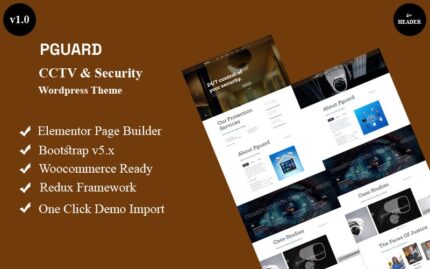 Pguard - CCTV & Güvenlik Wordpress Teması WordPress Teması