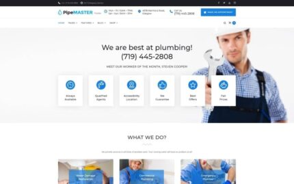 PipeMaster - Sıhhi Tesisat Hizmetleri WordPress Teması