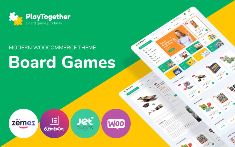 PlayTogether - Masa oyunları hop Elementor WooCommerce Teması