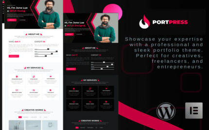 PortPress – Yaratıcı Profesyoneller için WordPress Portföy Teması WordPress Teması