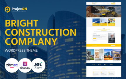 Projexon - Bright Construction Company WordPress Teması