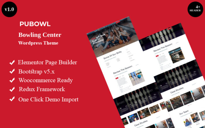 Pubowl - Bowling Merkezi Wordpress Teması WordPress Teması