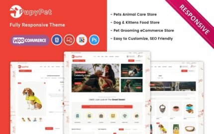 Pupypet - Pet Shop ve Pet Aksesuarları Woocommerce Teması WooCommerce Teması