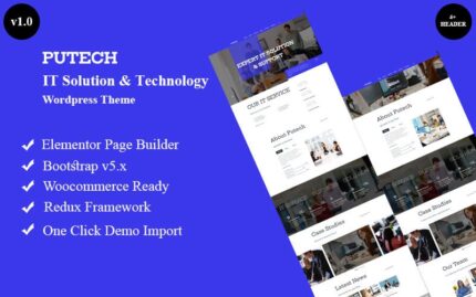 Putech - BT Çözümü ve Teknolojisi Wordpress Teması WordPress Teması