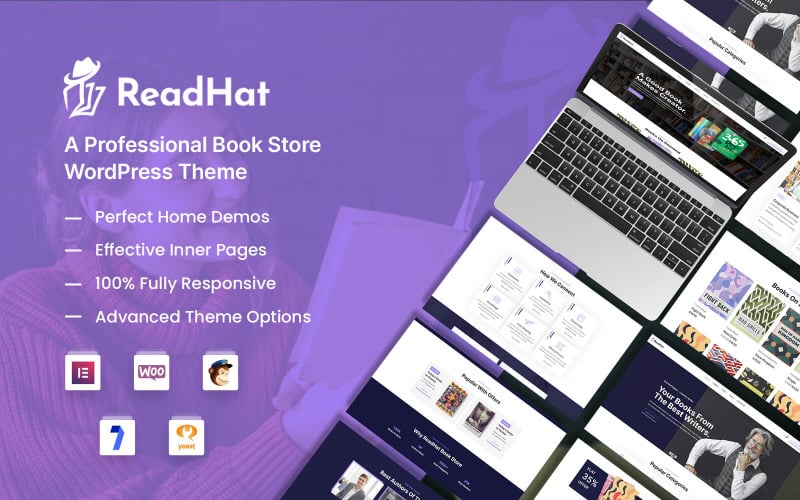 ReadHat - Kitap Mağazası WooCommerce WordPress Teması WooCommerce Teması