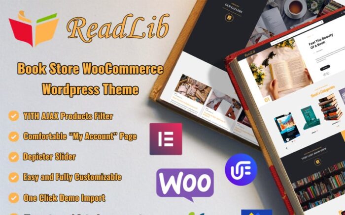 ReadLib - Kitap Mağazası WooCommerce Teması