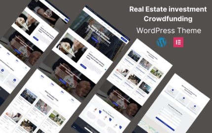 Gayrimenkul Yatırım Kitle Fonlaması Elementor WordPress Teması