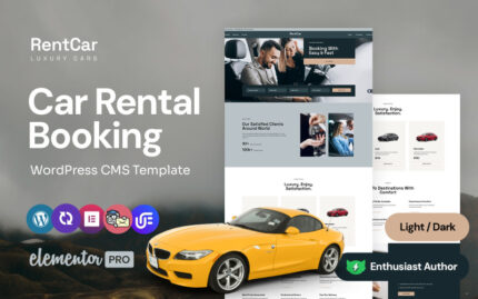 RentCar - Araba Kiralama Çok Amaçlı WordPress Elementor Teması WordPress Teması