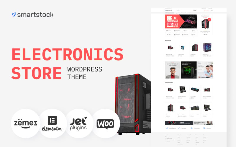 Smartstock - Elektronik E-Ticaret Klasik Elementor WooCommerce Teması