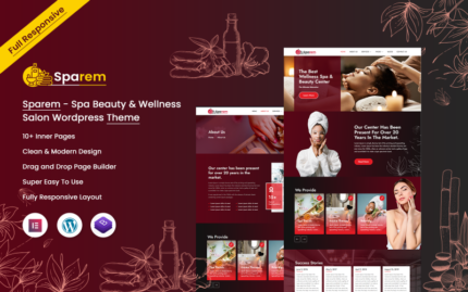 Sparem - Spa Güzellik & Sağlık Salonu Wordpress Teması WordPress Teması