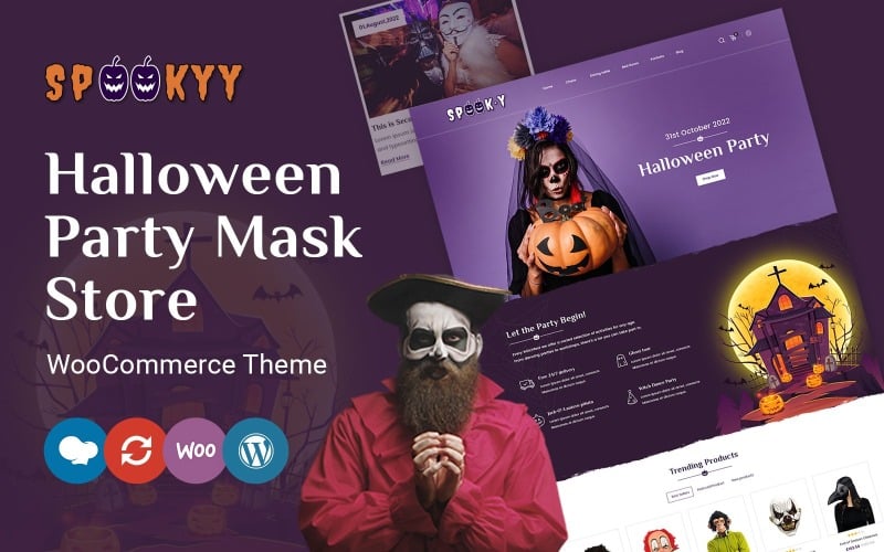 Spookyy - Cadılar Bayramı Woocommerce Duyarlı Şablon WooCommerce Teması