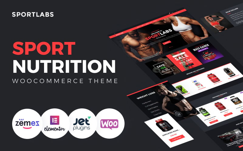 SportLabs - Spor Beslenmesi WooCommerce Teması