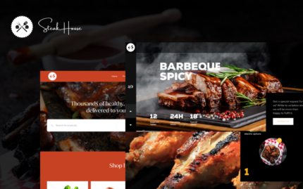 Biftek Restoran Fırın Otel Rezervasyonu ve Woocommerce Teması WordPress Teması