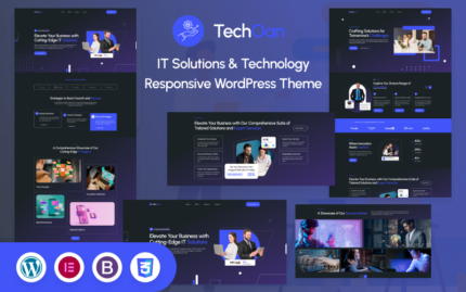 TechOan BT Çözümleri ve Teknolojisi Duyarlı WordPress Teması.