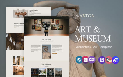 Theartga - Sanat Galerisi ve Müzesi WordPress Elementor Teması WordPress Teması