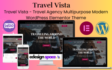 Travel Vista - Seyahat Acentesi Çok Amaçlı Modern WordPress Elementor Teması WordPress Teması