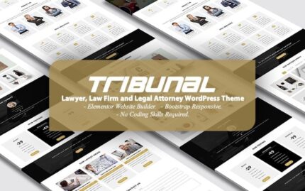 TRIBUNAL - Avukat, Hukuk Bürosu ve Hukuk Danışmanı Landing Page WordPress Teması