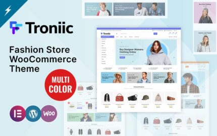 Troniic Moda ve Giyim Mağazası WooCommerce Teması