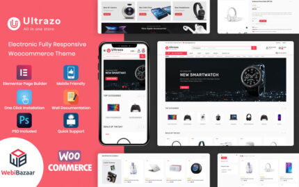 Ultrazo - Çok Amaçlı Modüler WordPress Elementor Teması WooCommerce Teması