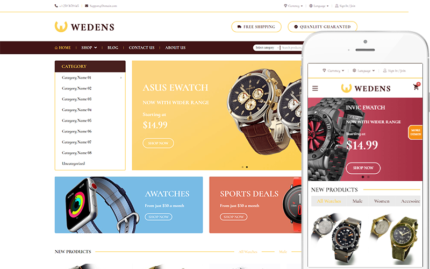 Wedens - İzle Teması WooCommerce Teması