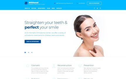 Whitenol - Diş Kliniği Duyarlı WordPress Teması