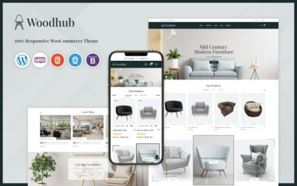 Woodhub - Mobilya WooCommerce Şablonu WooCommerce Teması