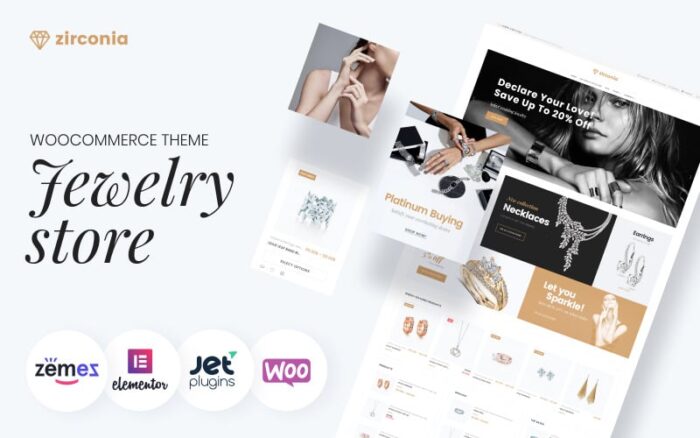 Zirkonyum - Moda Takı WooCommerce Teması