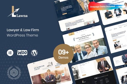 Lawna - Avukat ve Hukuk Bürosu WordPress Teması