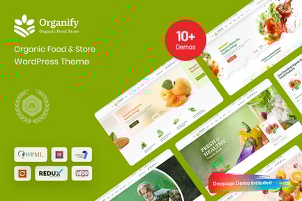 Organify - Organik Gıda Ürünleri WordPress Teması
