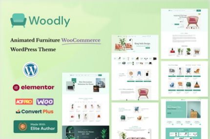 Woodly - Animasyonlu Mobilya WooCommerce Teması
