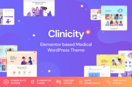 Clinicity - Sağlık ve Tıbbi Elementor Teması