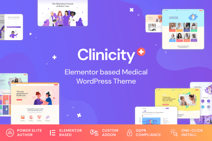 Clinicity - Sağlık ve Tıbbi Elementor Teması