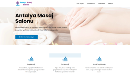 Masaj Salonu Website HTML Şablonu