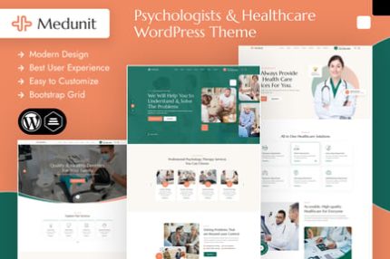 Medunit | Psikoloji ve Sağlık Hizmetleri WordPress Teması
