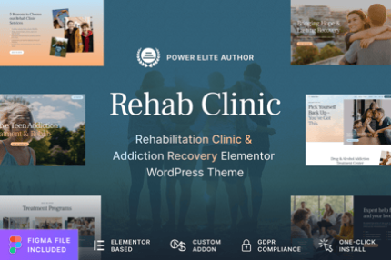 Rehab Kliniği - Bağımlılık Kurtuluşu WordPress Teması